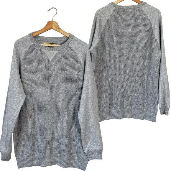 Prince & Fox Other - Prince & Fox Men's Large Long Sleeve Knit Pullover Crewneck Sweater Gray Casual